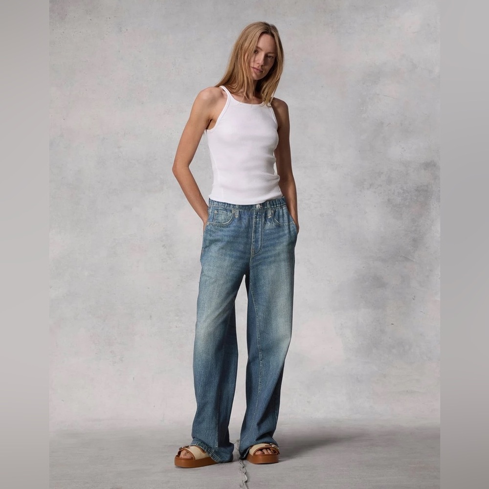 rag & bone Sweatpants Jeans, wide leg.